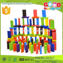 OEM factory domino blocks colored wooden domino set toys